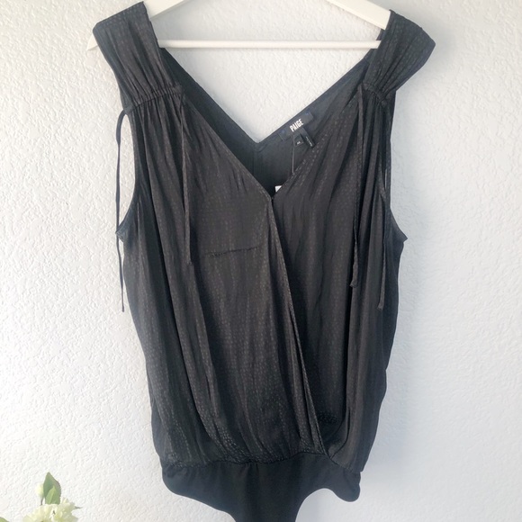 Paige Cerisa Bodysuit Black sz M - Picture 5 of 13